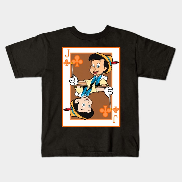 Jack of Clubs Kids T-Shirt by Ginny Heart Lab